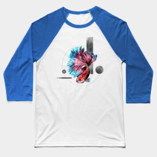 Modern Beta Fish Baseball T-Shirt